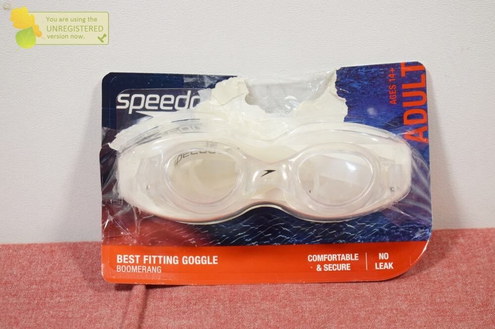 Speedo Adult Boomerang Swim Goggles Clear Ages 14+